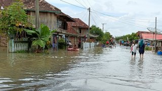 Banjir di Kab. Penukal Abab Lematang Ilir tanggal 22 Februari 2020