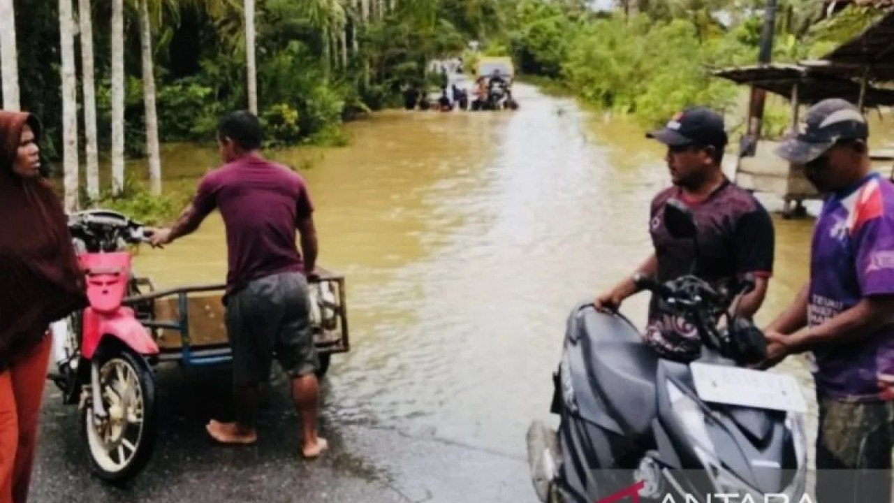 Banjir di Kab. Aceh Barat tanggal 17 November 2024