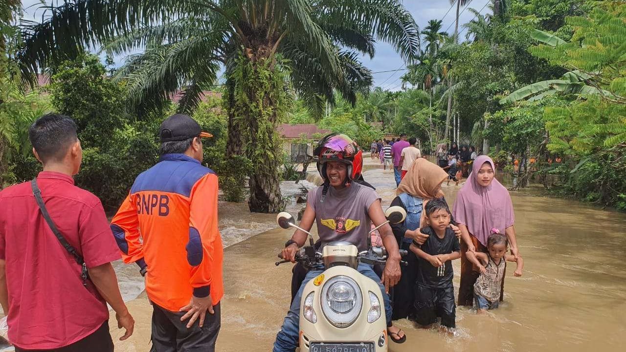 Banjir di Kab. Aceh Jaya tanggal 17 November 2024