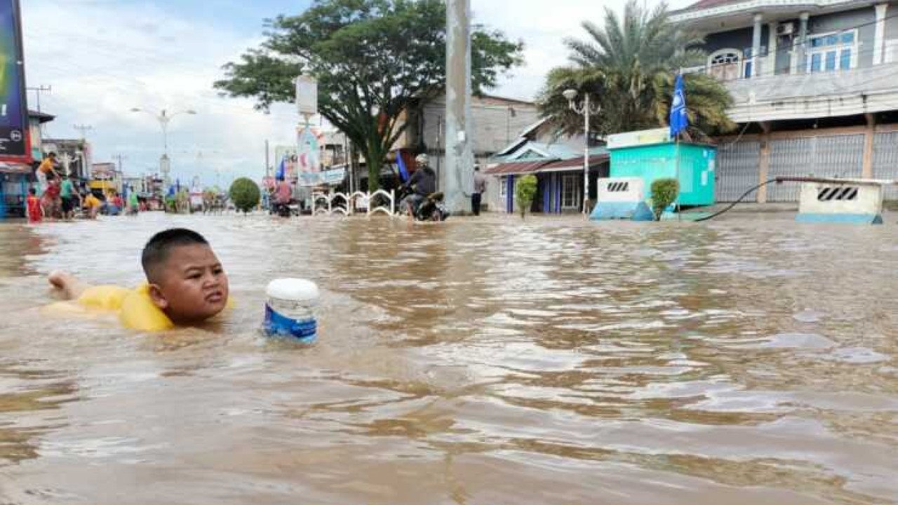 Banjir di Kab. Rokan Hulu tanggal 23 November 2024