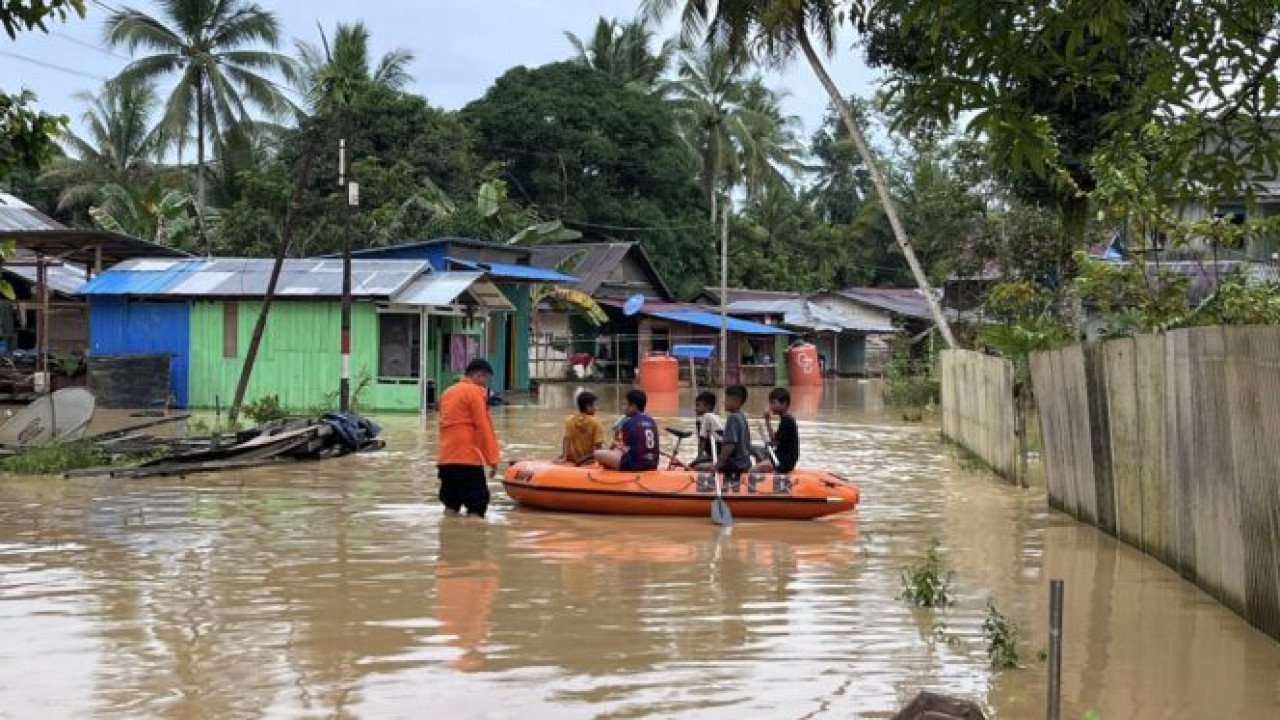 Banjir di Kab. Penajam Paser Utara tanggal 13 Januari 2025