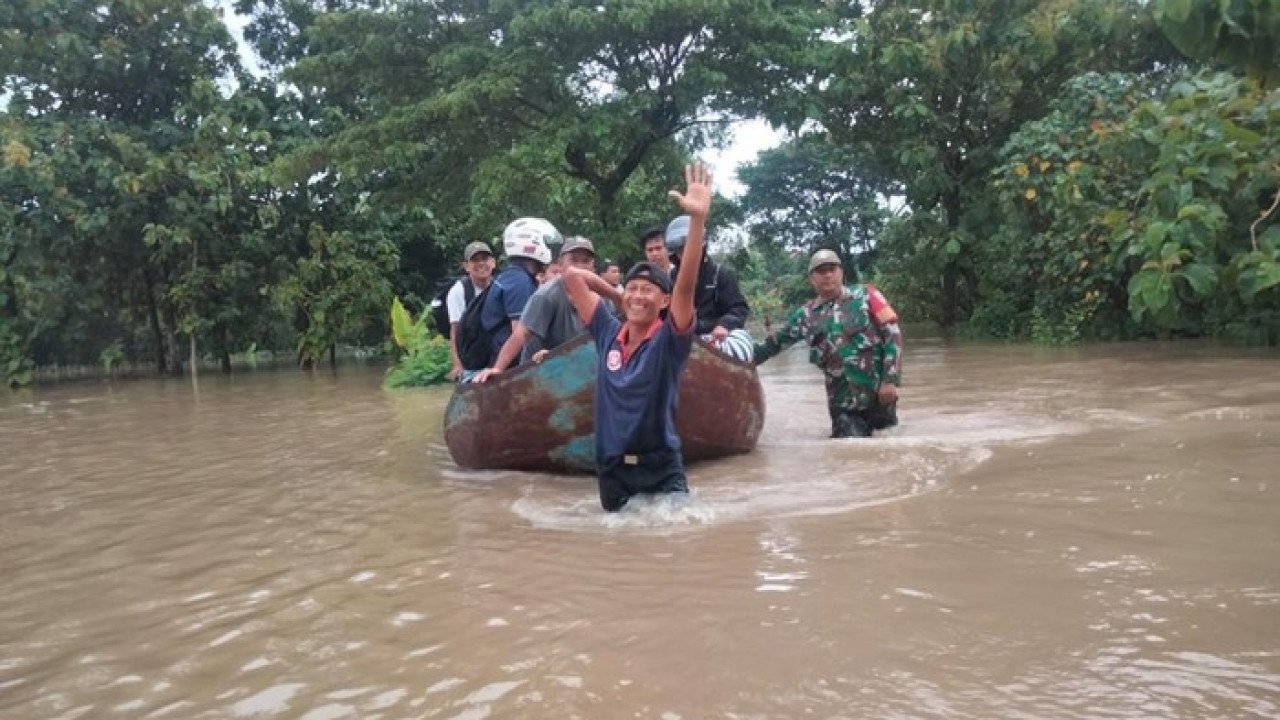 Banjir di Kab. Sragen tanggal 20 Januari 2025
