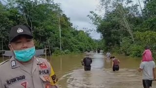 Banjir di Kab. Gunung Mas tanggal 21 Januari 2025