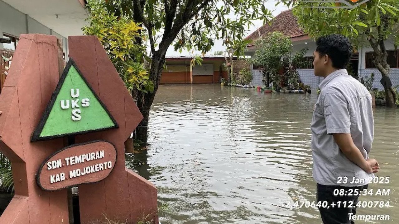 Banjir di Kab. Mojokerto tanggal 23 Januari 2025