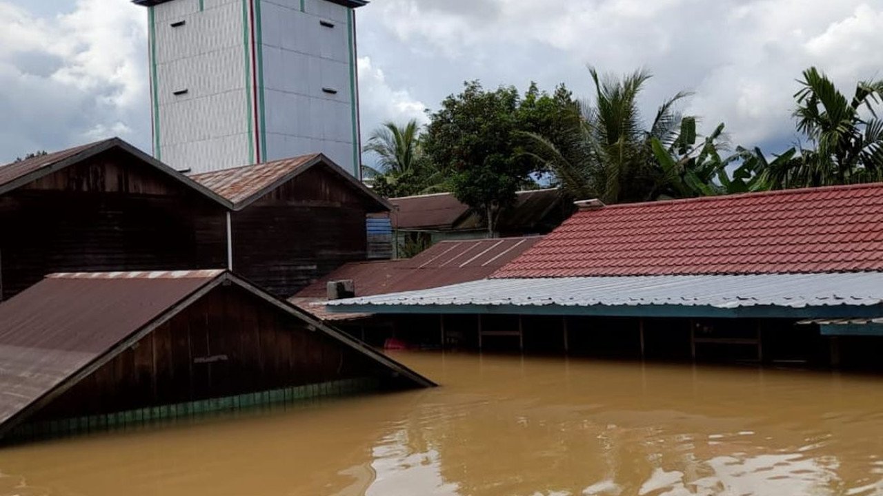 Banjir di Kab. Kapuas tanggal 26 Januari 2025