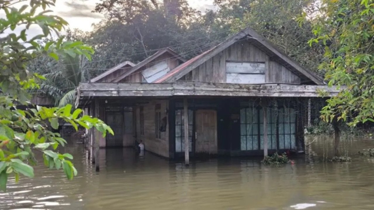 Banjir di Kab. Hulu Sungai Tengah tanggal 27 Januari 2025