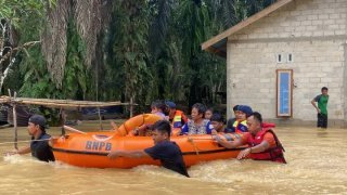 Banjir di Kab. Dharmasraya tanggal 21 Februari 2025