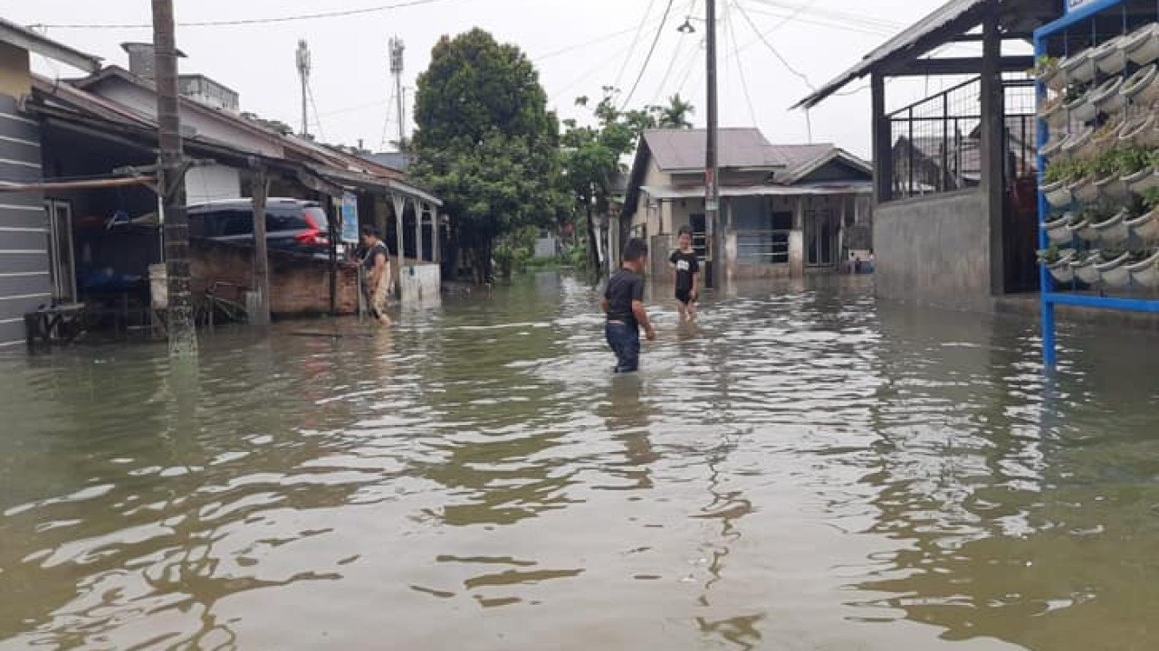 Banjir di Kota Pekanbaru tanggal 27 Februari 2025