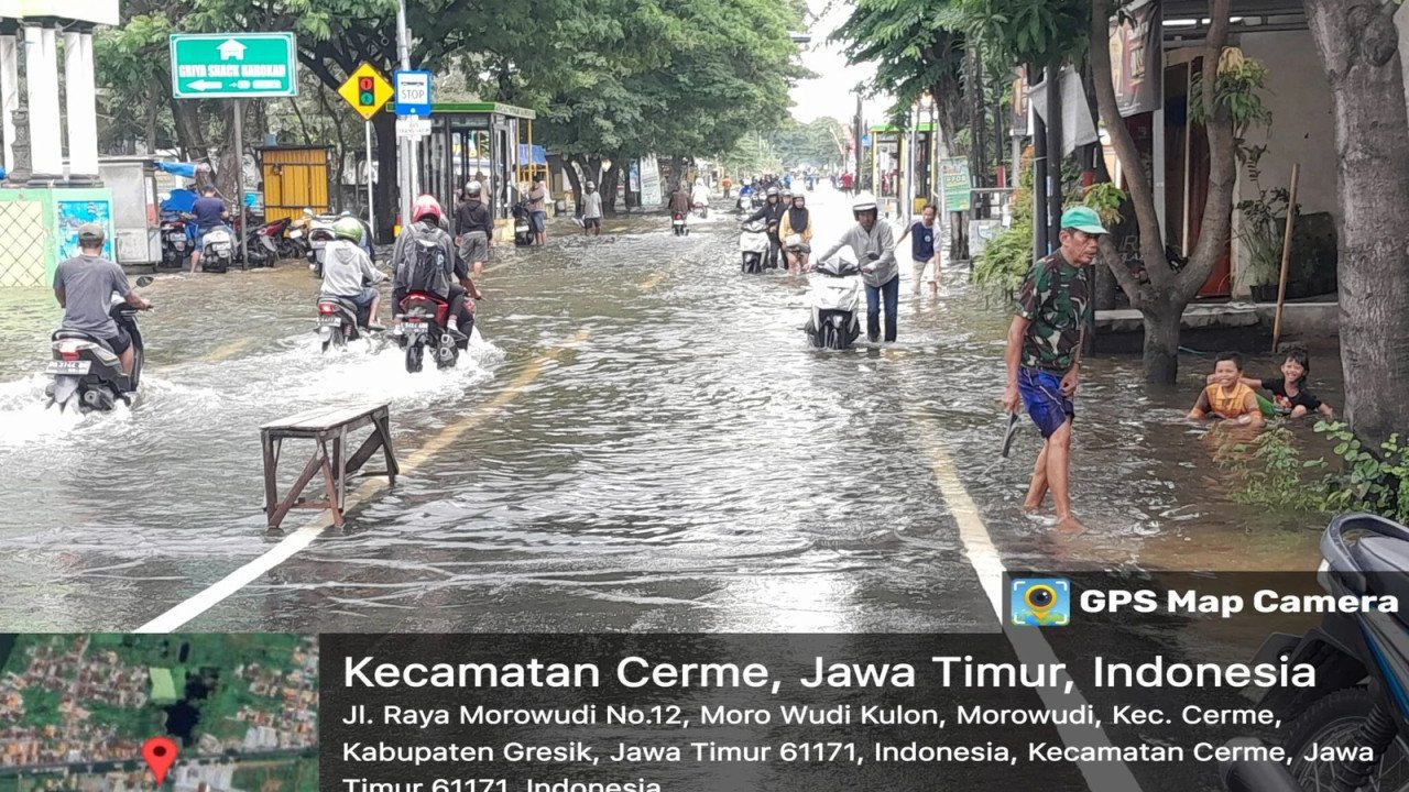 Banjir di Kab. Gresik tanggal 28 Februari 2025