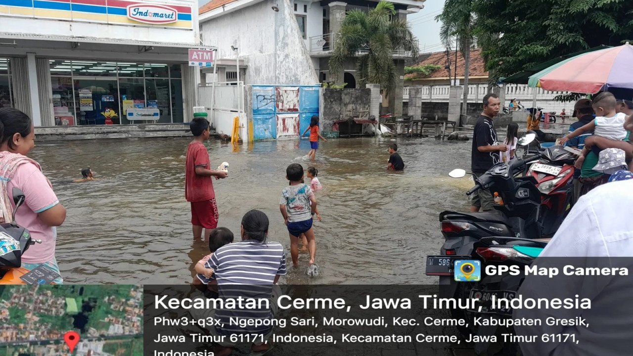 Banjir di Kab. Gresik tanggal 28 Februari 2025