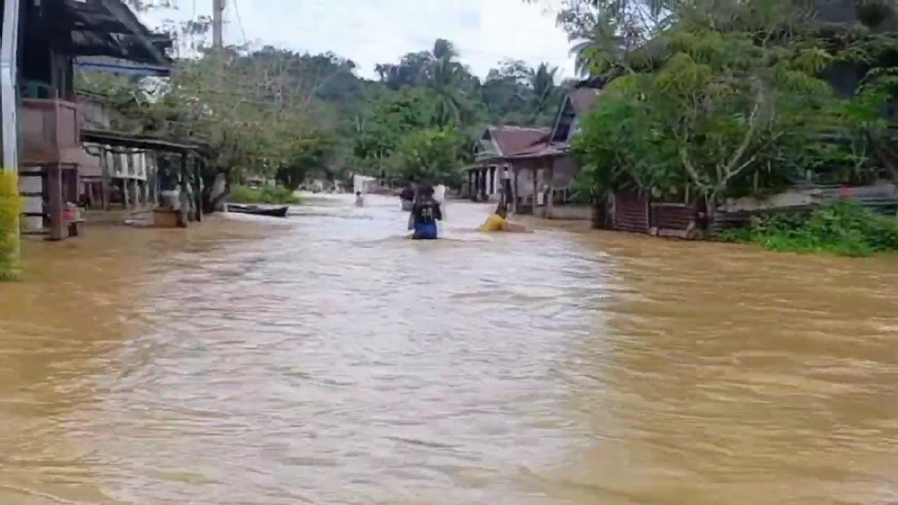 Banjir di Kab. Sarolangun tanggal 28 Februari 2025