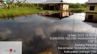 Banjir di Kab. Indragiri Hilir tanggal 14 Maret 2025