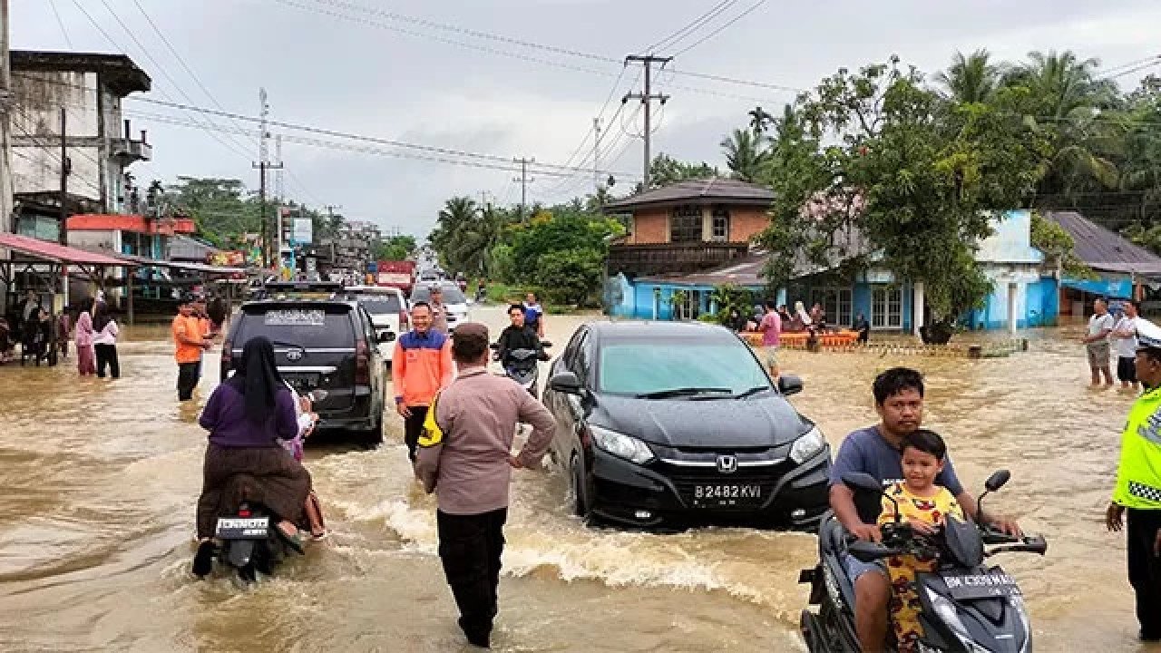 Banjir di Kab. Rokan Hulu tanggal 17 Maret 2025