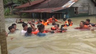 Banjir di Kab. Labuhanbatu tanggal 20 April 2025