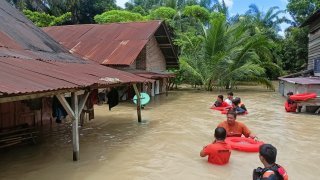 Banjir di Kab. Labuhanbatu tanggal 20 April 2025