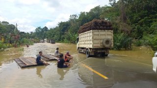 Banjir di Kab. Sanggau tanggal 21 April 2025