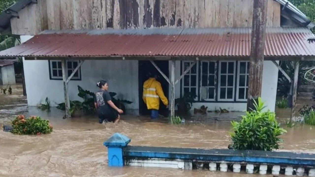 Banjir di Kab. Halmahera Barat tanggal 24 April 2025