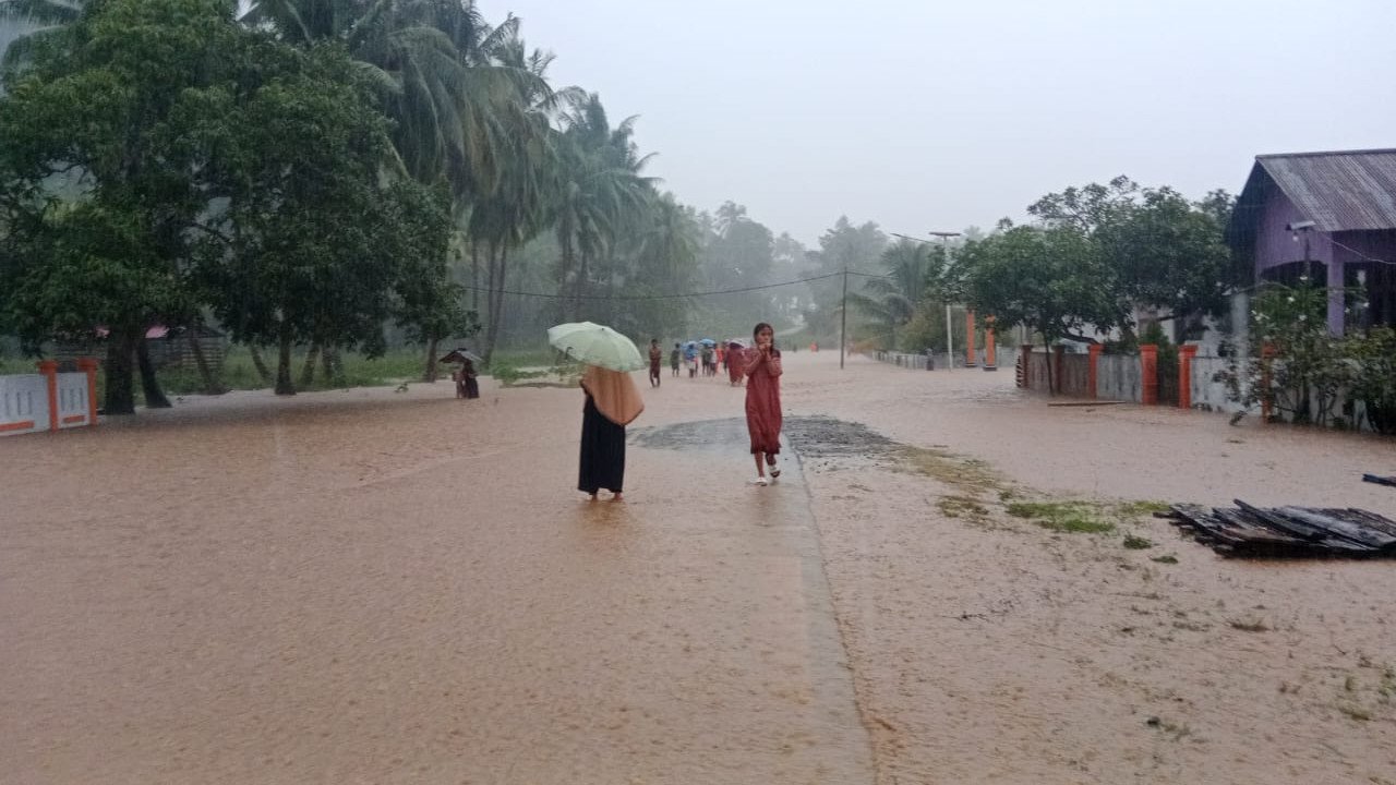 Banjir di Kab. Halmahera Selatan tanggal 18 Mei 2025