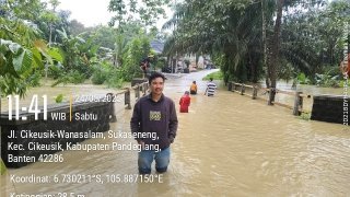 Banjir di Kab. Pandeglang tanggal 24 Mei 2025