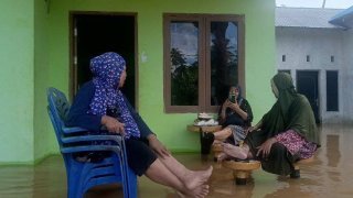 Rumah tergenang banjir di Parigi Moutong