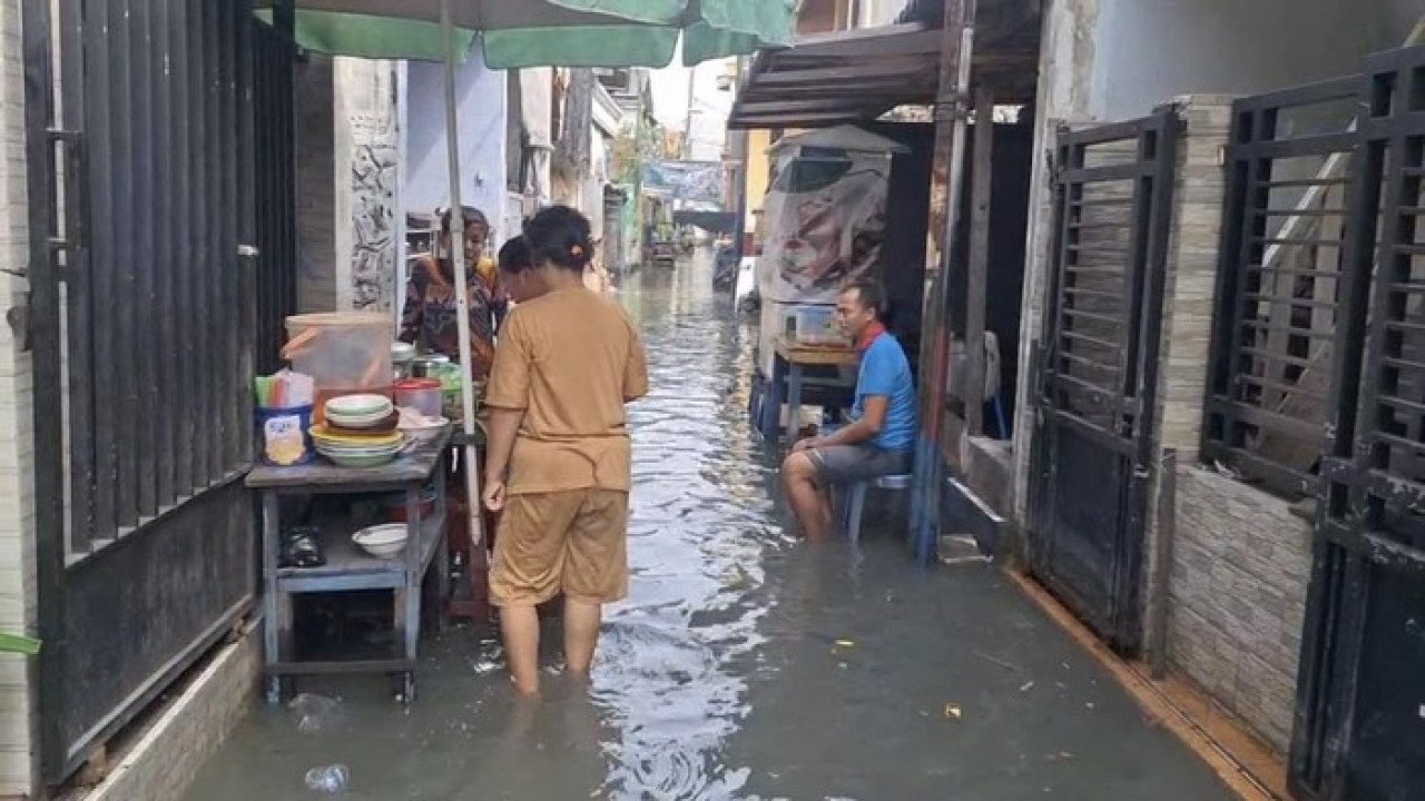 Banjir Rob di Morokrembangan