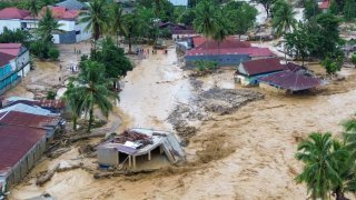 Banjir di Kota Padang Panjang tanggal 27 November 2025