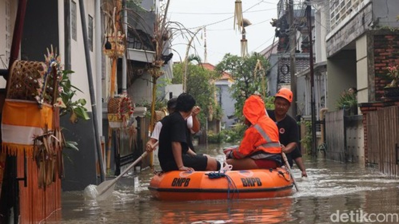 Banjir di Kota Denpasar tanggal 14 Desember 2025