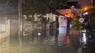 Banjir di Kota Denpasar tanggal 14 Desember 2025