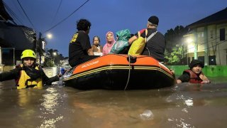 Banjir di Kota Tangerang Selatan tanggal 08 Maret 2026